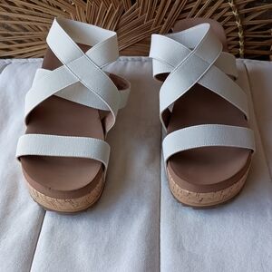 Corky's Footwear Women's Cream Platform Sandals_9